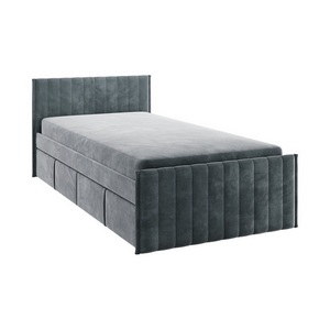 Изображение товара Кровать с ящиками Твикс 90х200 см Mebelson (ДСП,Велюр/Графит) арт.171565,2171