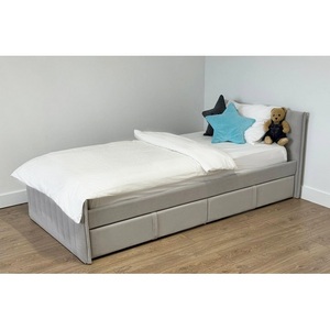 Изображение товара Кровать с ящиками Твикс 90х200 см Mebelson (ДСП,Велюр/Серый) арт.171565,2173