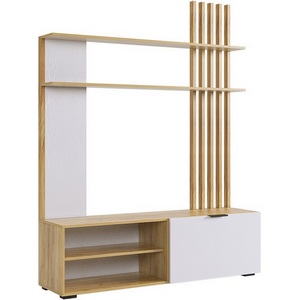 Изображение товара Бери Гостиная (Стенка), цвет дуб крафт золотой/белое дерево Mebelson (арт.GNS-01.2563)