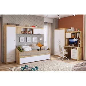 Изображение товара Детский гарнитур Форсаж К2 Mebelson (Дуб золотой,Белый) арт.К2Форсаж.2725