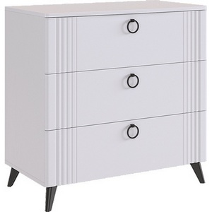 Изображение товара Ева Комод белый Mebelson (ЛДСП,МДФ,ПВХ,Пластик/Светлое дерево,Белый) арт.KE-02.3101