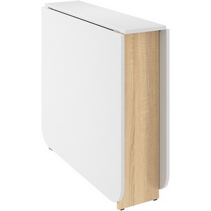 Изображение товара Стол-книжка подъемно-раскладной Мечта 2, цвет дуб сонома/белый Mebelson (арт.KM-0005.1623) (прямоугольная столешница)