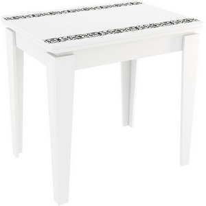 Изображение товара Стол подъемно-раскладной трансформер (раскрытая книга) обеденный раскладной Фантазия, цвет белый Mebelson (арт.KM-0216.0133) (прямоугольная столешница, 4 ножки)