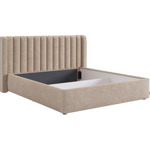 Изображение товара Каркас кровати Ева 160х200 см Mebelson (ДСП,ЛДСП,Велюр/Капучино) арт.KM1.6-23.2170