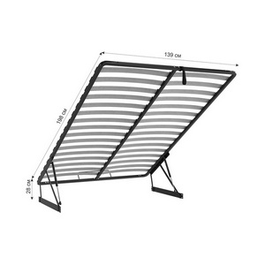 Изображение товара Основание разборное 1390х1980 (1.4) с подъем. механизмом KO-1.4-02.0009 Mebelson