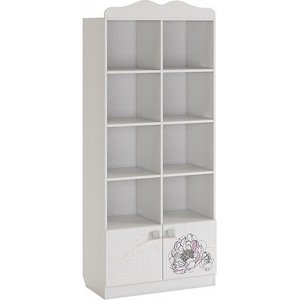 Изображение товара Стеллаж для книг деревянный шириной 80 см Mebelson (ЛДСП/Белый) арт.MDF-03.1747