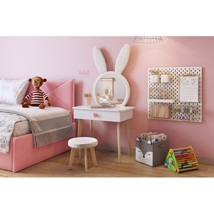 Изображение товара Набор детский Зайка Mebelson (ЛДСП,Зеркало,Ткань/Светлое дерево,Белый) арт.MK-0019.2707