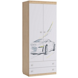 Изображение товара Форсаж Шкаф комбинированный (с ящ. 2-створчатый), цвет дуб сонома/белый Mebelson (арт.MKF-01.1623)