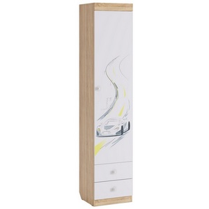 Изображение товара Форсаж Шкаф комбинированный (с ящ. 1-створчатый), цвет дуб сонома/белый Mebelson (арт.MKF-02.1623)