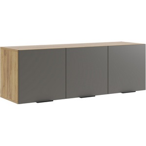 Изображение товара Бери Антресоль трехдверная, цвет дуб крафт золотой/графит Mebelson (арт.MPR-026.2564)