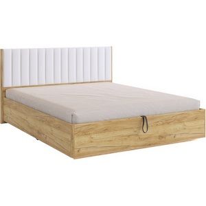 Изображение товара Адам Кровать с подъемным механизмом 160х200 см, цвет дуб крафт золотой/белоснежный (экокожа) Mebelson (арт.MSA-06.2760)