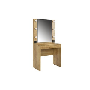 Изображение товара Туалетный столик с ящиком и полкой Адам Трюмо, цвет дуб крафт золотой Mebelson (арт.MSA-07.2553) (прямоугольная столешница, I I-образная опора)