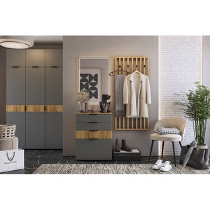 Изображение товара Прихожая "Бери К7", цвет дуб крафт золотой/графит Mebelson (арт.ПК07Бери.2564)