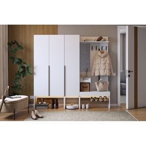 Изображение товара Прихожая "Баско К11" Mebelson (ЛДСП/Светлое дерево) арт.ПК11Баско.2552