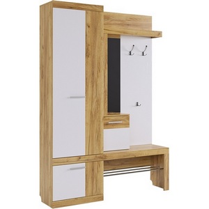 Изображение товара Прихожая Алекс, цвет дуб крафт золотой/белое дерево Mebelson (арт.PR-0028.2563)