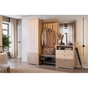 Изображение товара Вешалка Реал 1 Mebelson (ЛДСП,Металл/Светлое дерево) арт.PR-0029.2552