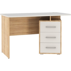 Изображение товара Стол 120x60 см компьютерный с ящиком цвет дуб сонома/белый Mebelson Лайт-2 (SKL2.1N02.1623) (прямоугольная Стол 120x60 смешница)