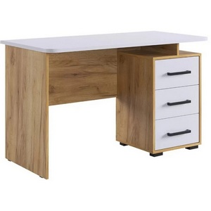 Изображение товара Стол 120x60 см компьютерный с ящиком Mebelson Лайт-2 (ЛДСП/Дуб белый) SKL2.1N02.2725 (прямоугольная Стол 120x60 смешница)