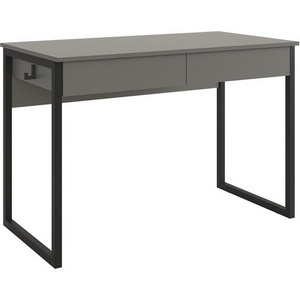 Изображение товара Стол Юниор Mebelson (ЛДСП, Металл/Графит, Черный) SMU-01.2755 (прямоугольная столешница, I I-образная опора)