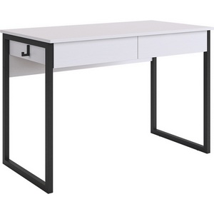 Изображение товара Стол Юниор Mebelson (ЛДСП, Металл/Светлое дерево, Черный) SMU-01.3261 (прямоугольная столешница, I I-образная опора)