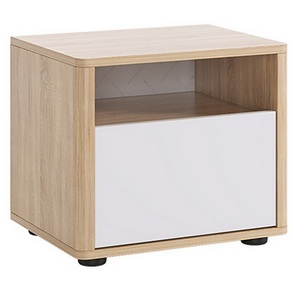 Изображение товара Зара Тумба прикроватная, цвет дуб сонома/белый Mebelson (арт.SMZ-04.1623)