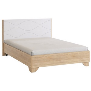 Изображение товара Зара кровать 140х200 см с основанием Комфорт см Mebelson (ЛДСП/Дуб сонома,Белый) арт.SMZ-05.1623