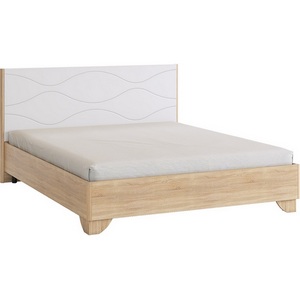 Изображение товара Зара Кровать с основанием Комфорт 160х200 см, цвет дуб сонома/белый Mebelson (арт.SMZ-06.1623)
