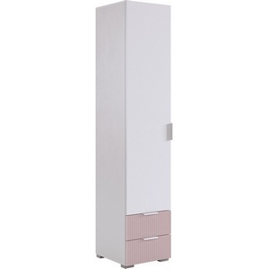 Изображение товара Зефир Шкаф однодверный 107.01 Mebelson (ЛДСП,ПВХ,МДФ,Металл/Светлое дерево,Розовый) арт.UL.107-M.103.01.3095