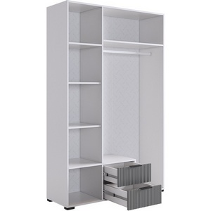 Изображение товара Зефир Шкаф трехдверный 109.02 Mebelson (ЛДСП,ПВХ,МДФ,Металл,Зеркало/Светлое дерево,Серый) арт.UL.109-M.103.02.3263