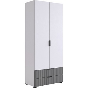 Изображение товара Зефир Шкаф двухдверный 120.01 Mebelson (ЛДСП,МДФ,ПВХ,Пластик/Светлое дерево,Серый) арт.UL.120-M.103.01.3263