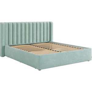 Изображение товара Кровать с реечным основанием Ева 160х200 см Mebelson (ДСП,ЛДСП,Велюр/Мятный) арт.ZO.KM1.6-23.2764