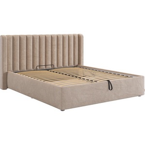 Изображение товара Кровать с подъемным механизмом Ева 160х200 см Mebelson (ДСП,ЛДСП,Велюр/Капучино) арт.ZP.KM1.6-23.2170