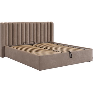 Изображение товара Кровать с подъемным механизмом Ева 160х200 см Mebelson (ДСП,ЛДСП,Велюр/Латте) арт.ZP.KM1.6-23.2763