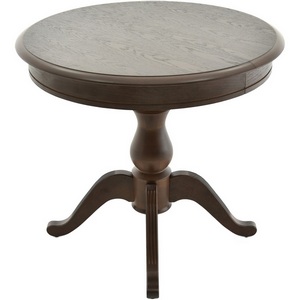 Изображение товара Кухонный стол вставка-бабочка Аврора Фабрицио (Массив березы/Темный орех) 100129 (круглая столешница, 4 ножки)