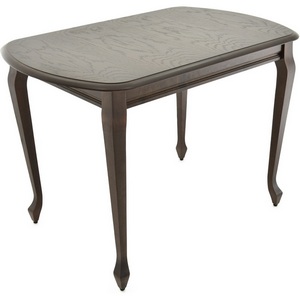 Изображение товара Стол вставка-бабочка с прямыми углами Аврора Прага, Темный орех (прямоугольная столешница, 4 ножки)