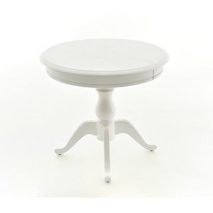 Изображение товара Стол вставка-бабочка Фабрицио D 82, Эмаль белая, 100363 Аврора (круглая столешница, 4 ножки)