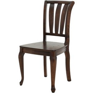 Изображение товара Стул для гостиной деревянный цвет коричневый Кабриоль, Жесткий, Орех темный, 100377 Аврора