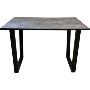 Изображение товара Стол от компании Мир стульев Саен 8, Черный/Бетон (прямоугольная столешница, I I-образная опора)
