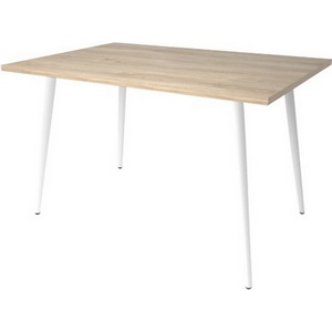 Изображение товара Стол на 8 персон Дебют Браун, Белый/Дуб мадуро (прямоугольная столешница, 4 ножки)