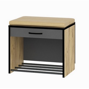 Изображение товара Прихожая Ольга-лофт 5.1, Экокожа, Дуб крафт золотой/Темно-серый, 101187 Ивару