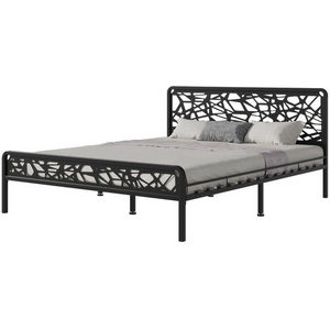 Изображение товара Кровать с металлическим основанием с 6 опорами КМД 16 ОРИОН 140 черный, 101637 Форвард