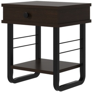 Изображение товара Тумба прикроватная ГРЕТА ММД 205 чёрный/венге, 101639 Форвард