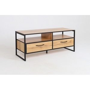 Изображение товара Тумба ТВ Ивару ВИРТОН-11, Дуб Крафт Золотой / Черный