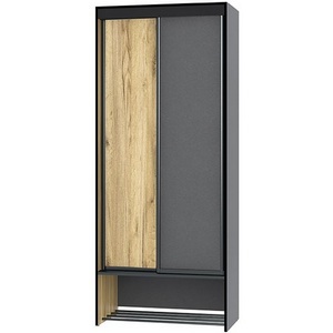 Изображение товара Шкаф-купе Ивару ОЛЬГА-ЛОФТ 10.1, Дуб Крафт Золотой, Темно Серый