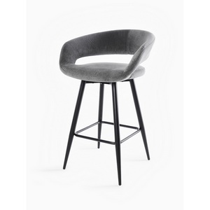 Изображение товара Стул барный МАМАДОМА Барни Р 700, Черный/Antracite Lux b28