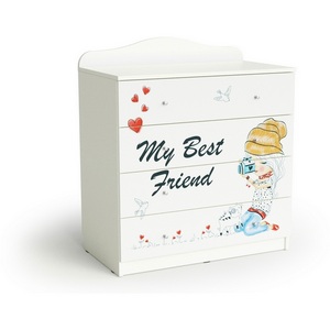 Изображение товара Комод "Девочки", Белый шёлк МАМА Девочки 102053