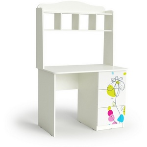 Изображение товара Стол письменный "Цветы", Белый шёлк МАМА Цветы 102056