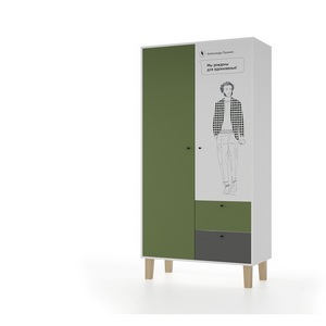 Изображение товара Шкаф Пушкин 100, белый шёлк МАМА STORY 102091