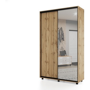 Изображение товара Шкаф-купе, 120х45х230 Дуб вотан с зеркалом МАМА Prime 102099