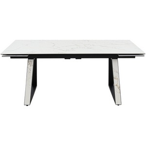 Изображение товара Стол NEW, Керамогранит, Черный матовый муар/Calacata vaglioro Аврора Монако 102125